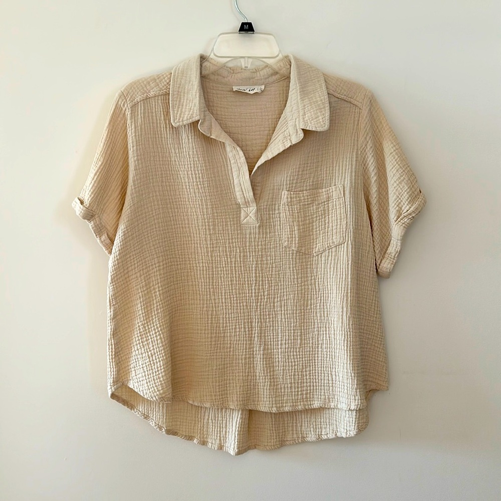 Short Sleeve Collared Shirt (L)